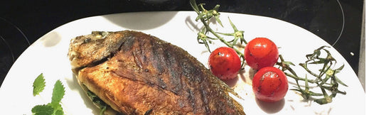 Ganze Dorade gebraten