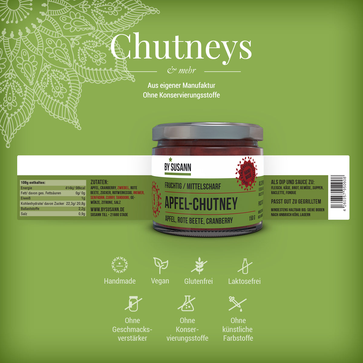 4er Probier Chutney Set 1