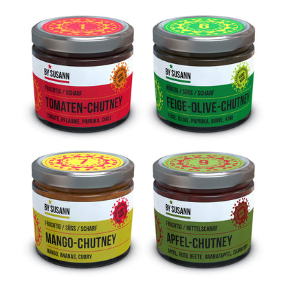 4er Probier Chutney Set 1