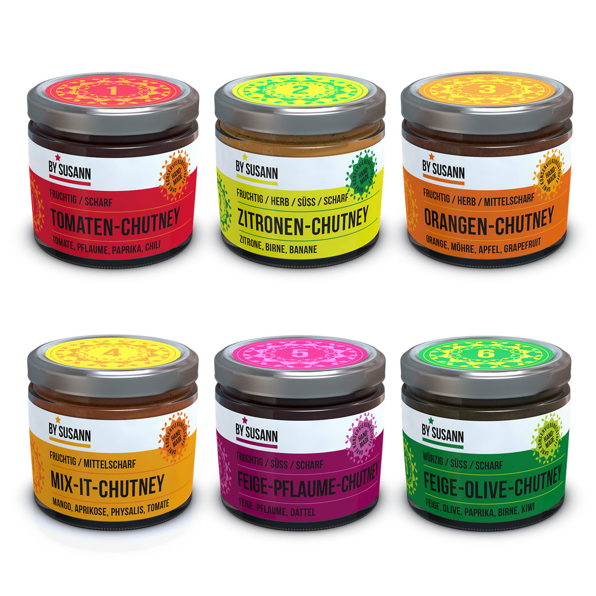 6er Probier Chutney Set 1
